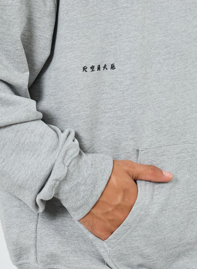 ستايلي هودي بقصة واسعة وطبعة بعبارة - Image 4